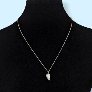 (2/$20) Dainty Broken Heart Pendant Necklace